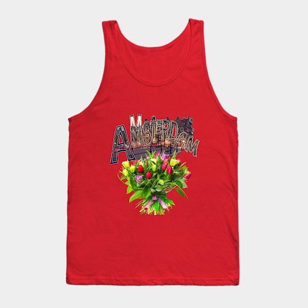 Dutch Amsterdam Souvenir Tank Top by Nadine8May